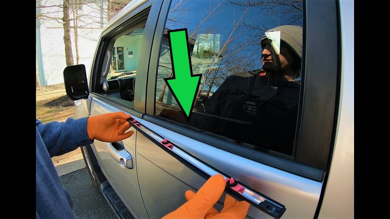 Замена уплотнителя окна FJ Cruiser