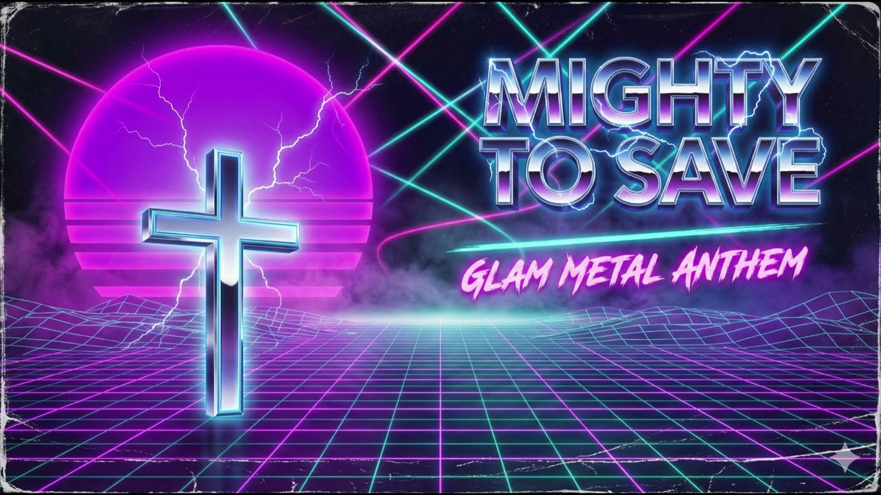 Mighty To Save (80s Hair Metal Worship AI Cover) | Stadium Rock Anthem 🎸