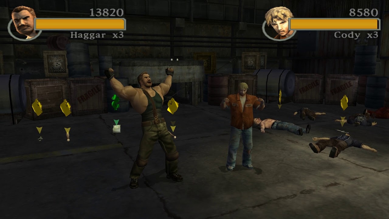 Final Fight: Streetwise Arcade Mode 2 player 60fps