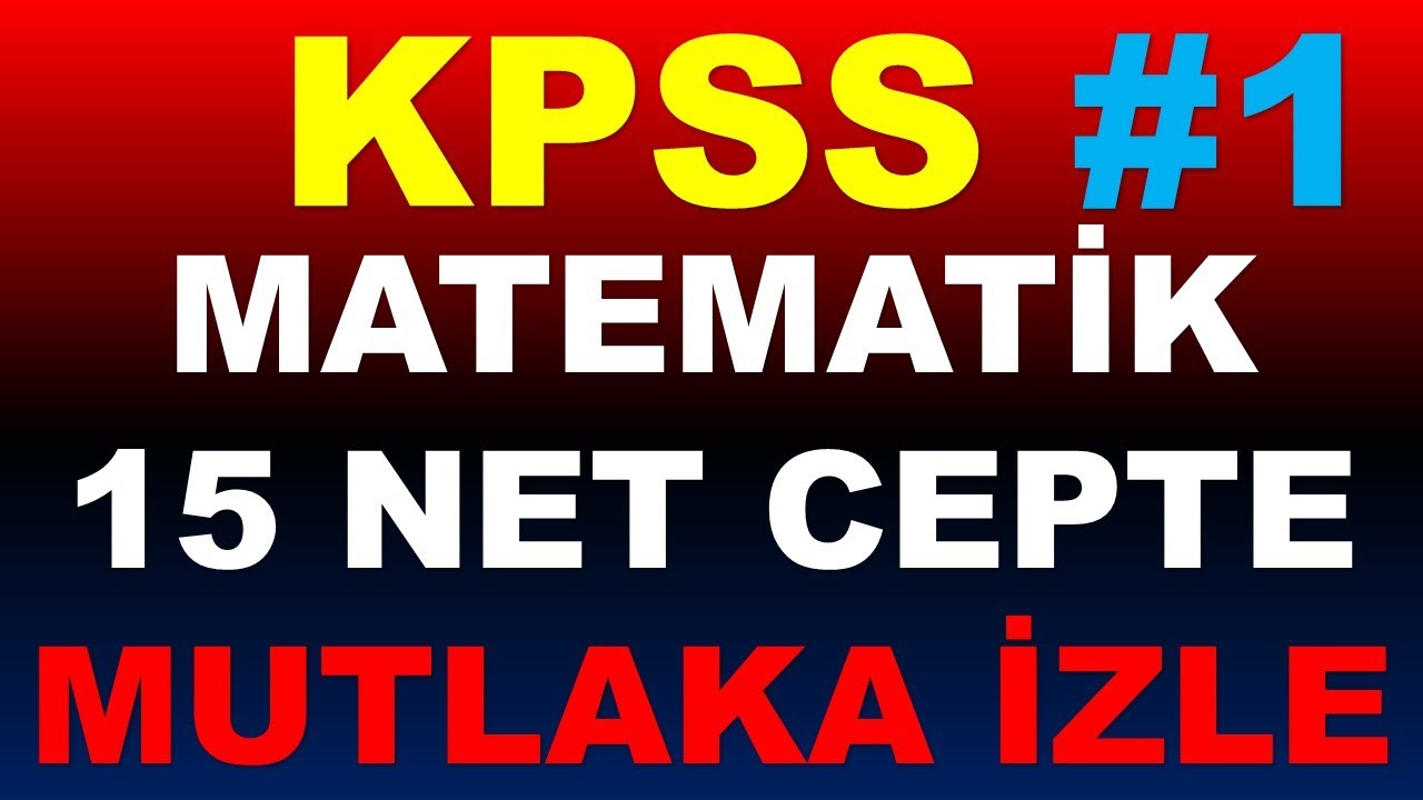 KPSS MATEMATİK