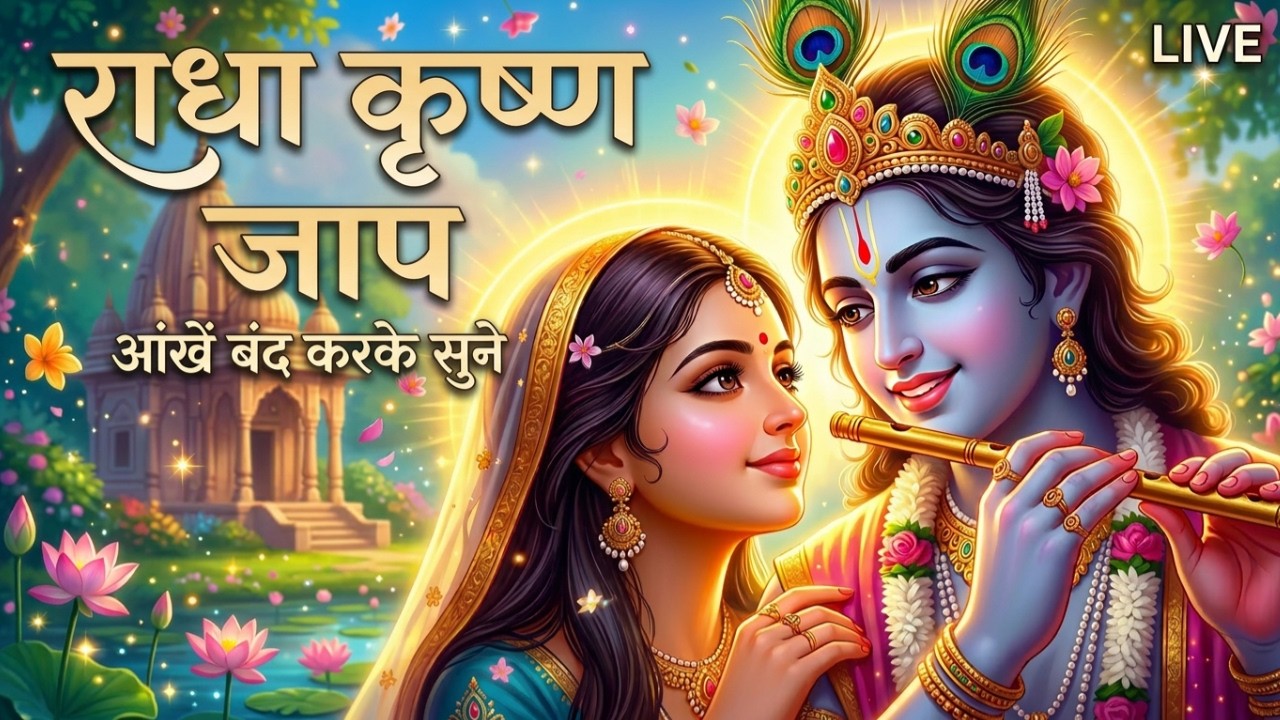 Live: 24×7 मन को शांति देने वाला राधा कृष्णा का जाप || हरे राम हरे कृष्णा  || Radha Krishna Jaap