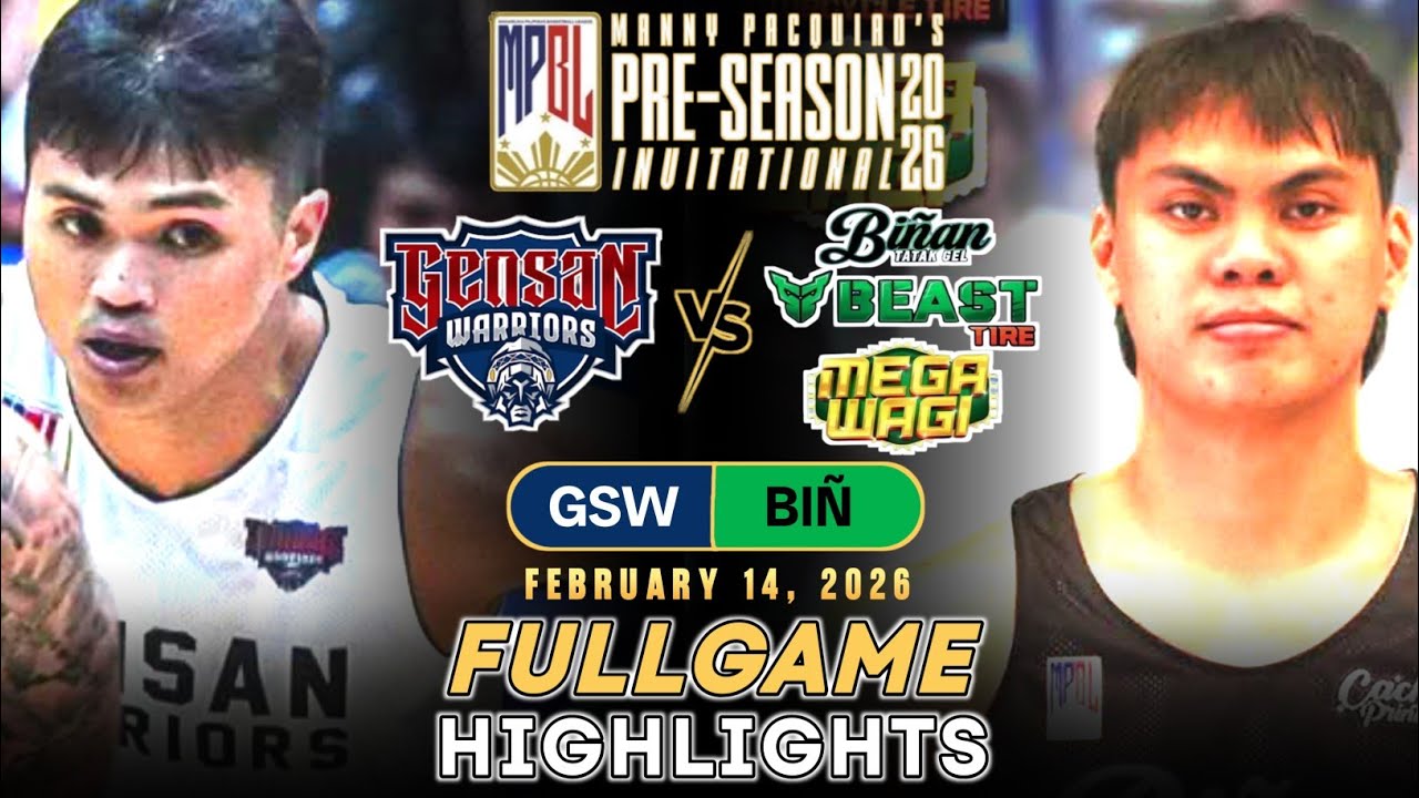 MPBL 2026 PRE-SEASON FULLGAME HIGHLIGHTS | GENSAN VS BIÑAN (FEBRUARY 14, 2026)