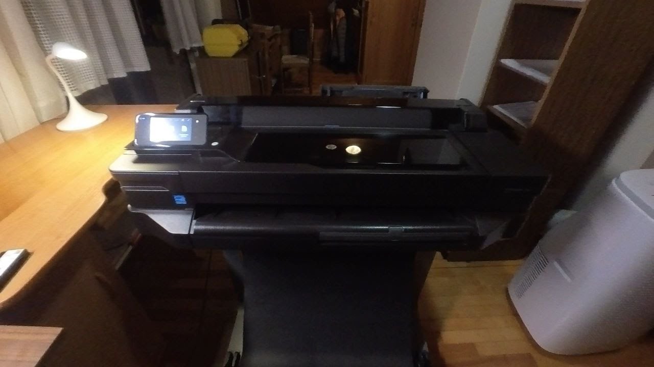 Uruchamiamy ploter HP Designjet T520 #testy #drukarka