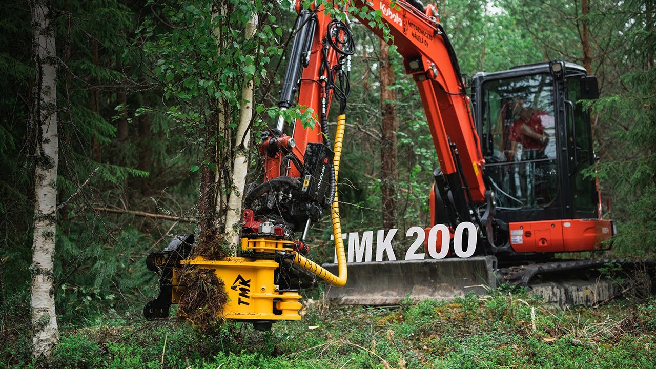 TMK 200 in 5,7 ton KUBOTA // TMK Tree Shear