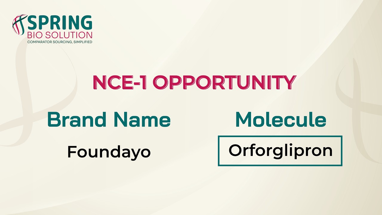 NCE Minus one opportunity for Foundayo