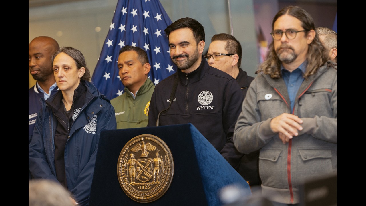 Mayor Mamdani Holds Press Conference to Provide Weather Updates