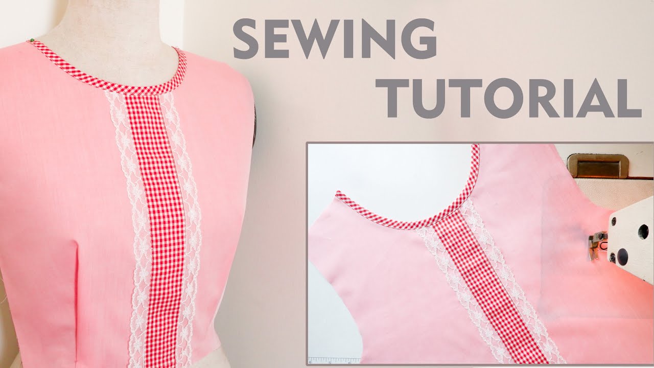 How To Sew Round Neckline | Sewing Tips And Tricks | Thuy Sewing