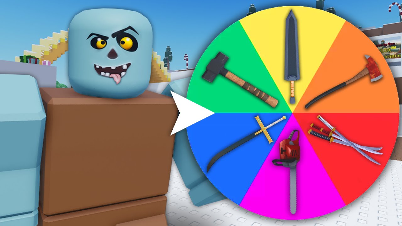 СЛУЧАЙНОЕ КОЛЕСО выбирает моё ОРУЖИЕ в Combat Warriors.. (Roblox)