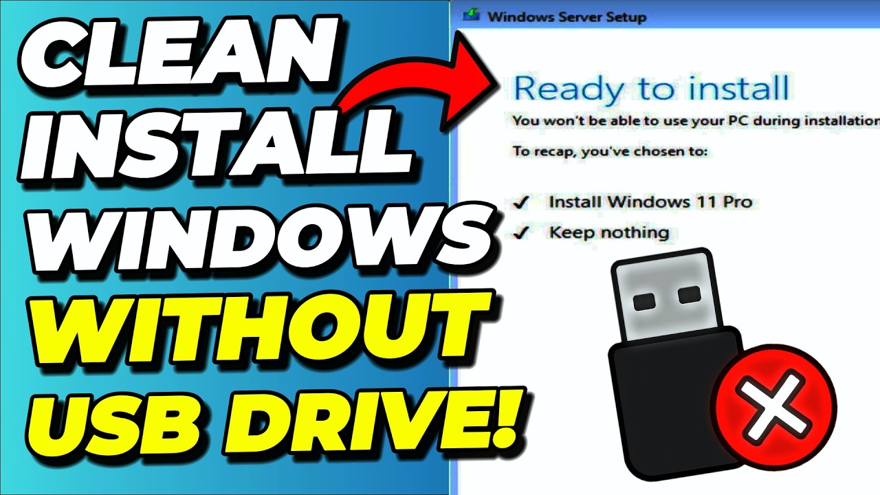 I Installed Windows 11 WITHOUT a USB Drive and Here's How (Clean Install NOT Upgrade)