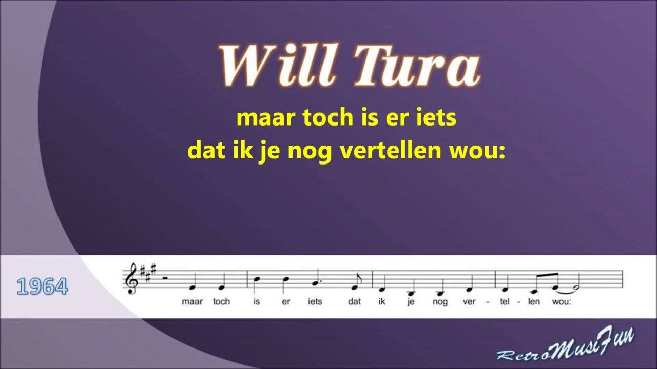 Will Tura - Medley 1 - Karaoke/getransponeerd