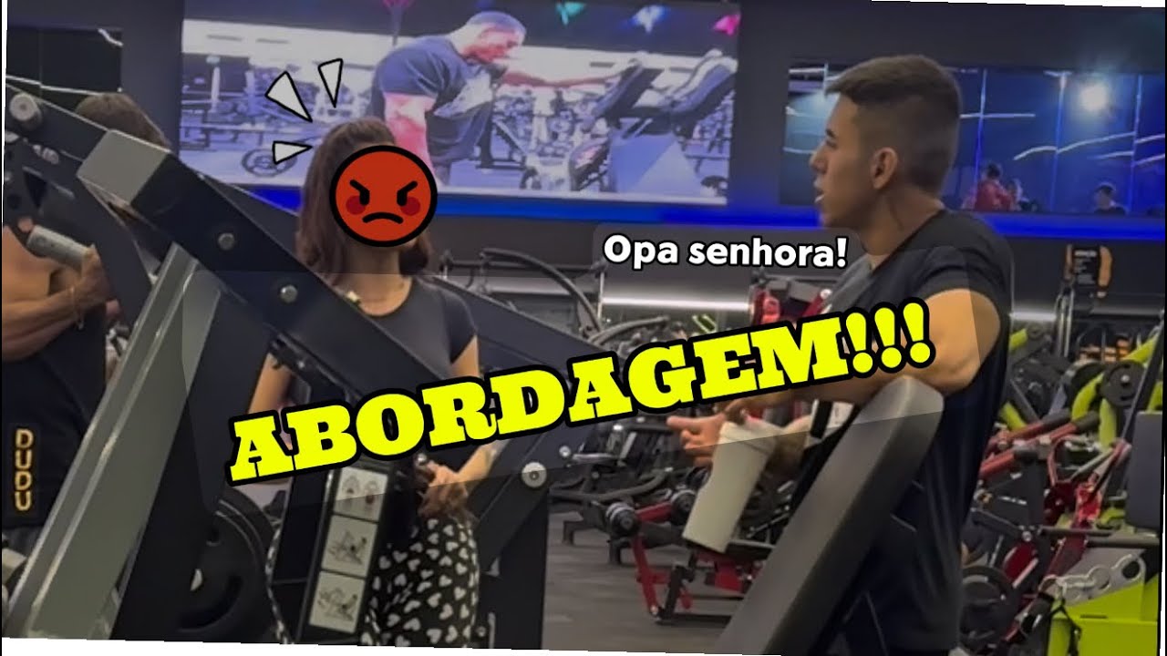 Abordei a moça na academia #viral #cantadas 