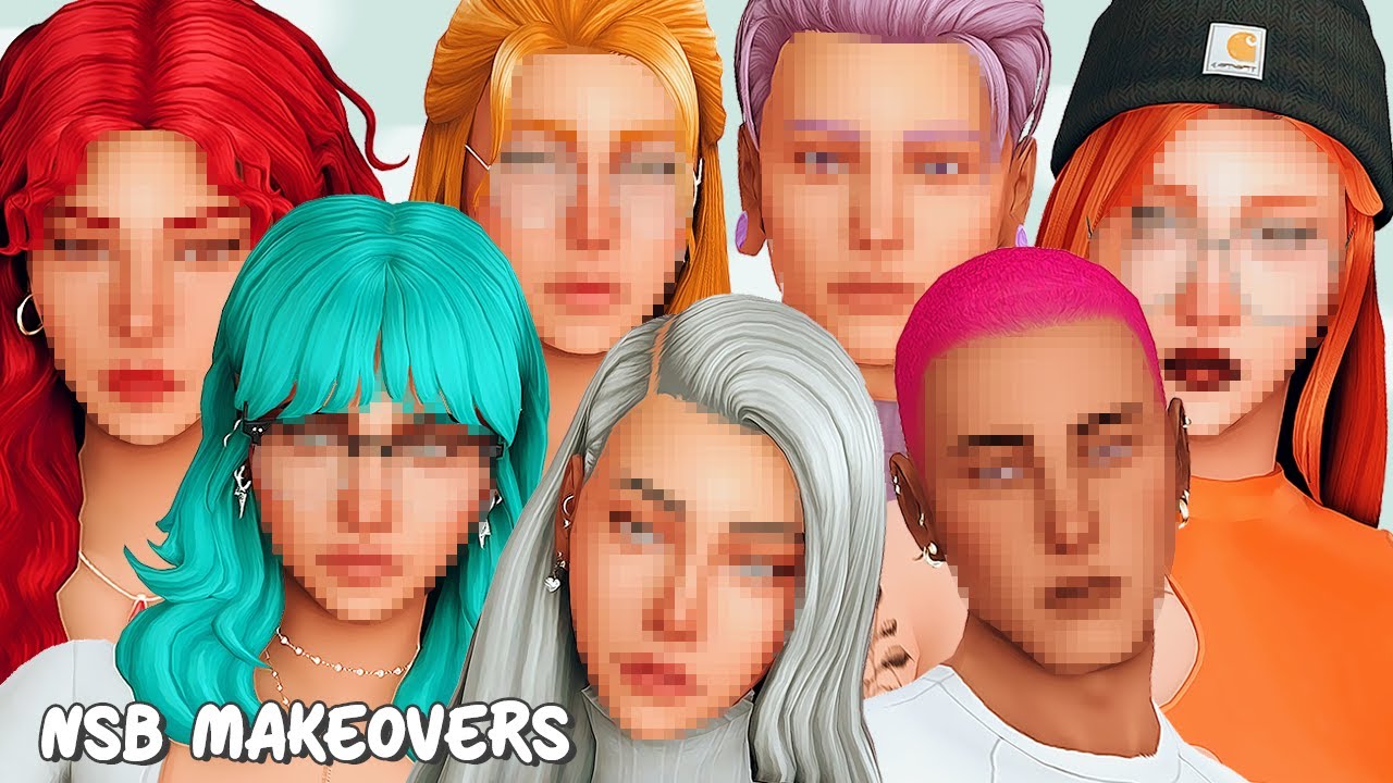 Giving my Not So Berry heirs makeovers bc i miss them + CC List // The Sims 4 Create a Sim