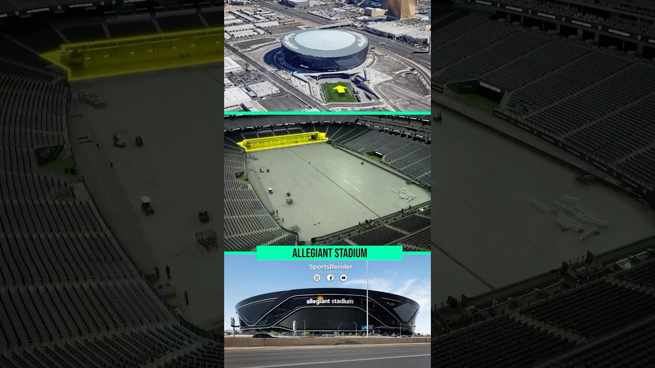 Field preparation on match days 👀 #football #stadium #nflstadium #shorts