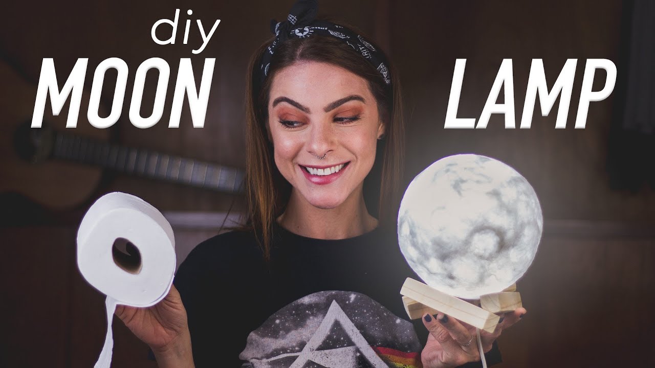 DIY :: Moon Lamp / Luminária de Lua - com papel higiênico!