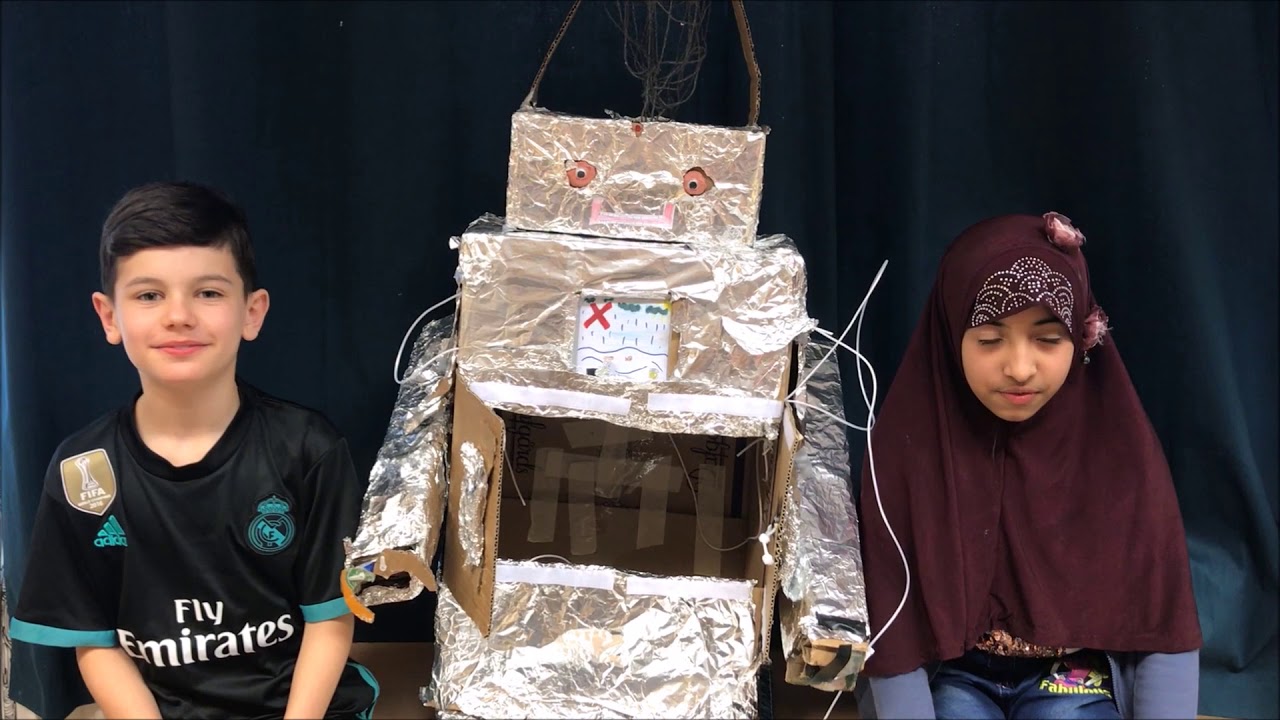 Roboten med basketkorg -  3A Lindängeskolan Malmö