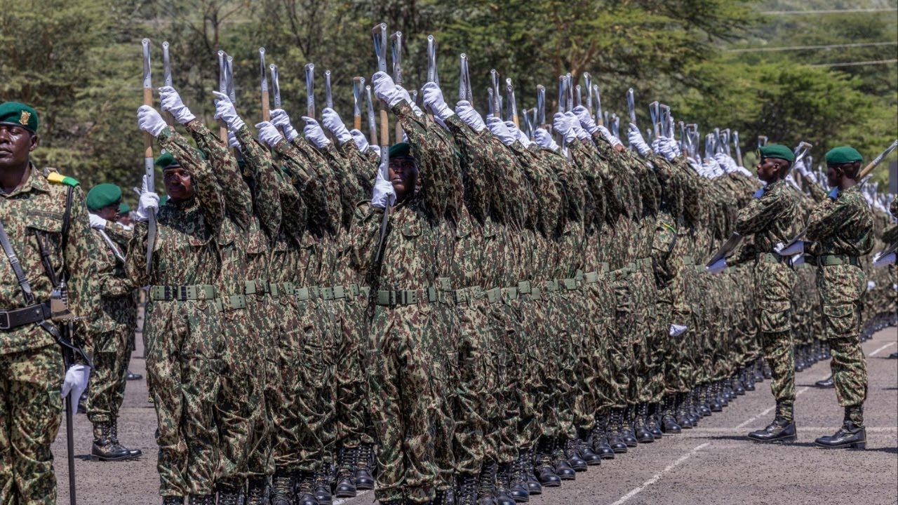 President Ruto enjoys beautiful silent drill during NYS Pass-out Parade in Gilgil!!