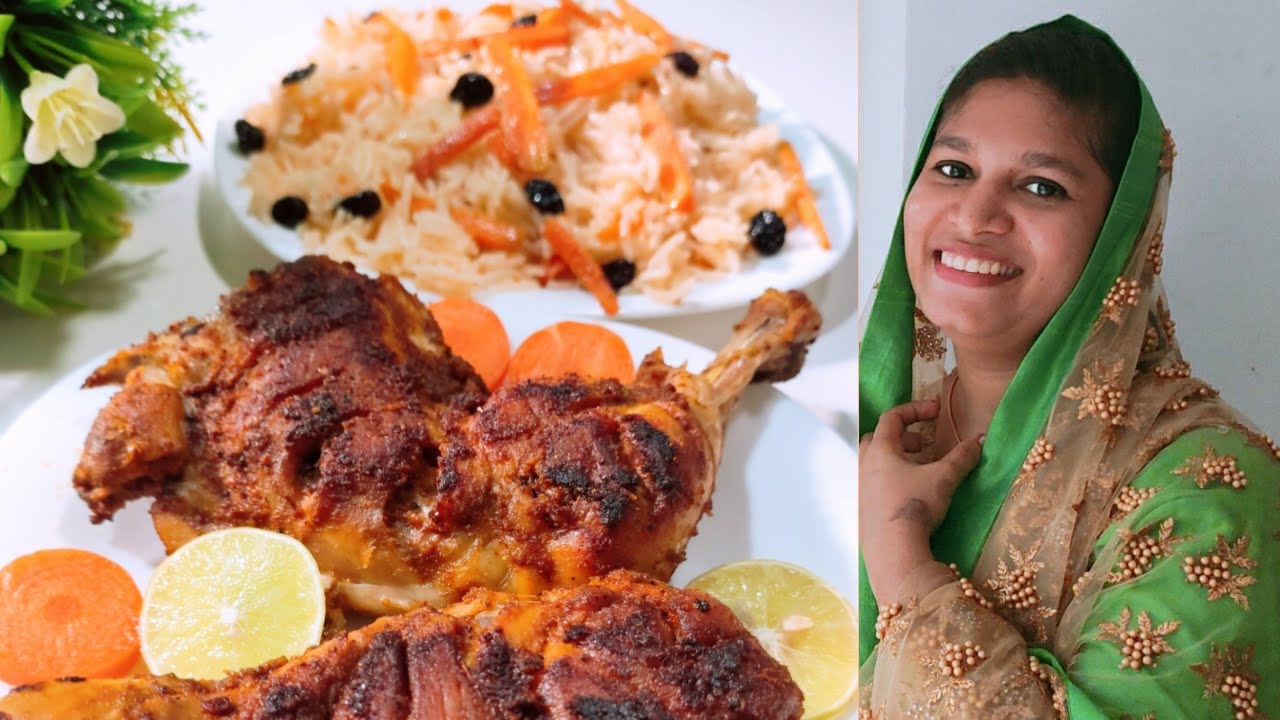 പെർഫെക്റ്റ് അറബിക് ബുഖാരി റൈസും,പാനിൽ ഉണ്ടാക്കിയ അൽഫഹം ചിക്കനും||Bukhari Rice With Alfaham Chicken
