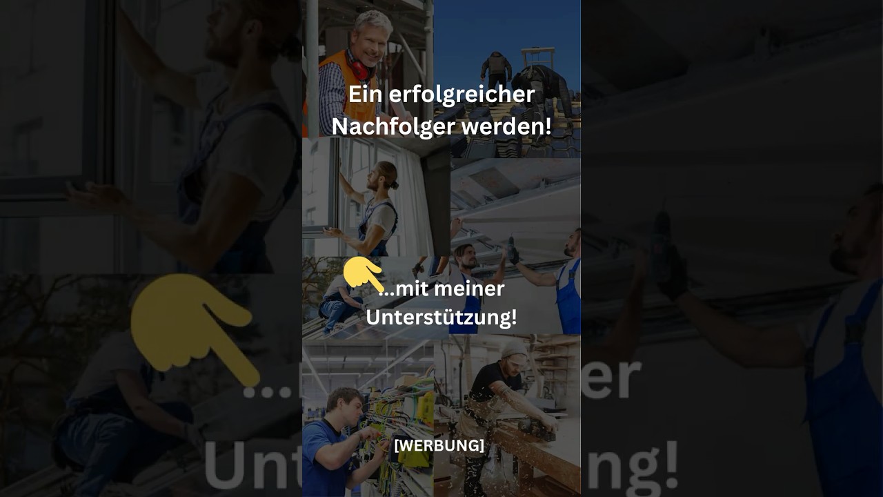 [WERBUNG] Ein erfolgreicher Nachfolger werden - mit mir!