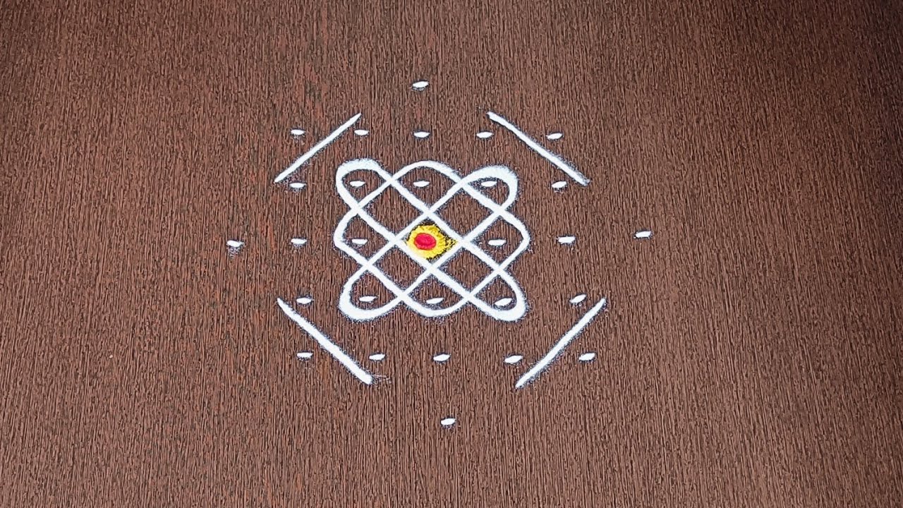 7×1dots Easy Daily Muggulu | Thipkyanchi,Festival Rangoli | Easy Chukkala Muggulu #Star Rangoli