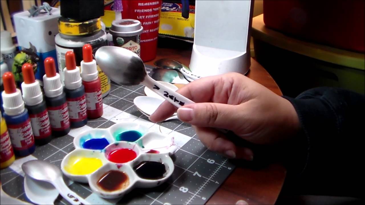 Metalhead Minis: How To Use Andrea Miniatures Color Ink Set!