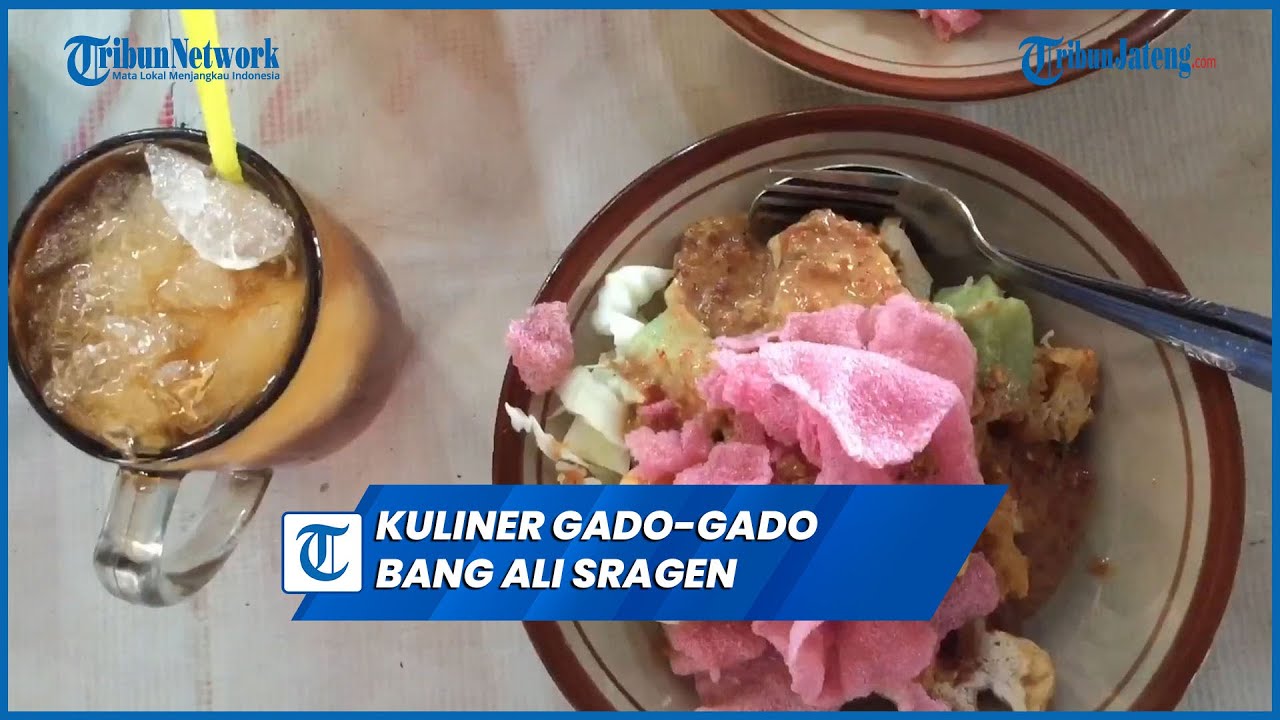 Sedapnya Kuliner Gado-gado Bang Ali Sragen Tak Pernah Sepi Pembeli