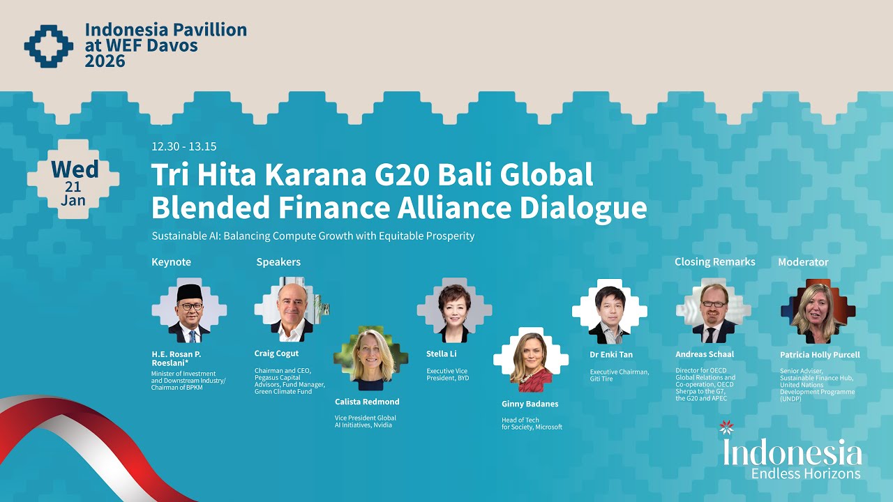 Panel: Tri Hita Karana G20 Bali Global Blended Finance Alliance Dialoge