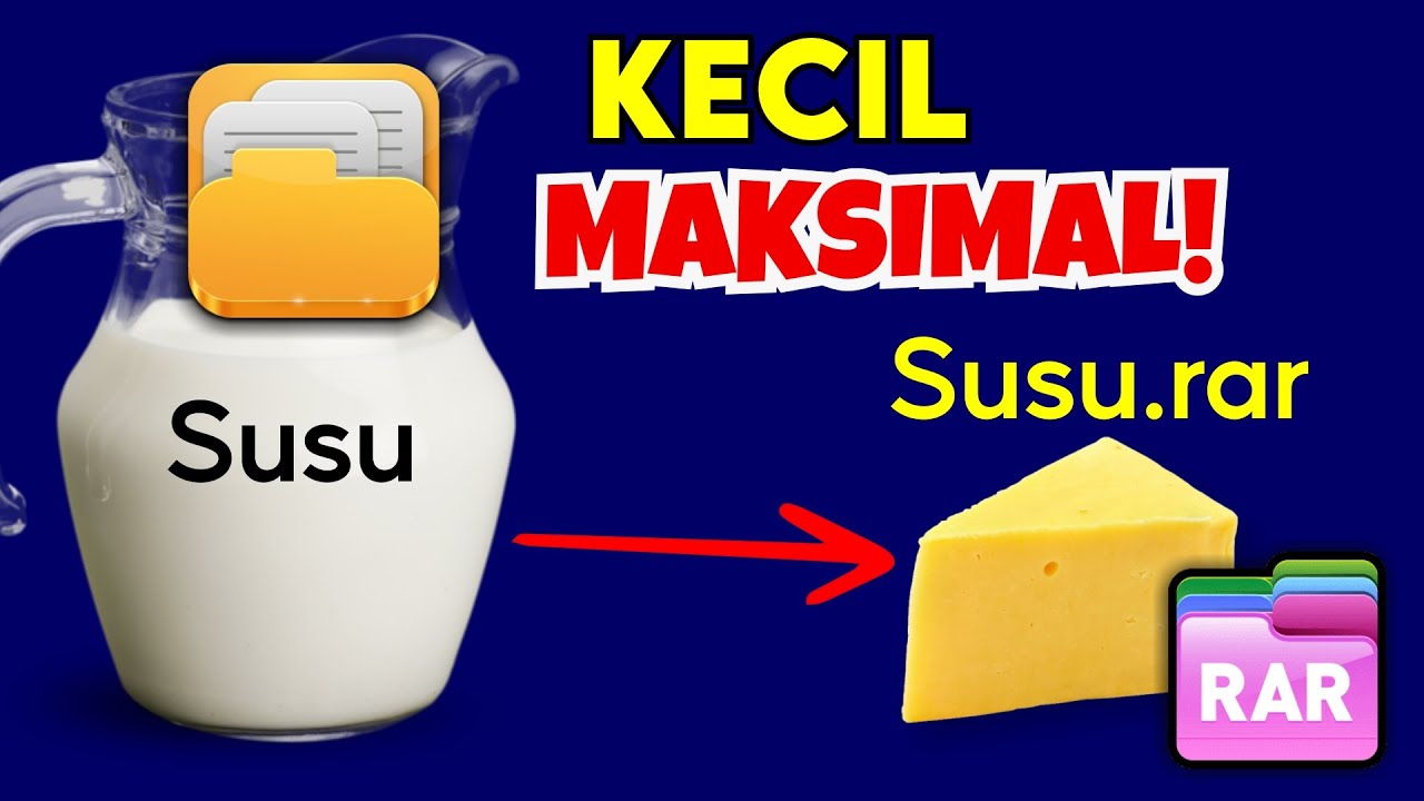 CARA BENAR Memperkecil Ukuran File RAR dan ZIP di Winrar | KECIL MAKSIMAL!