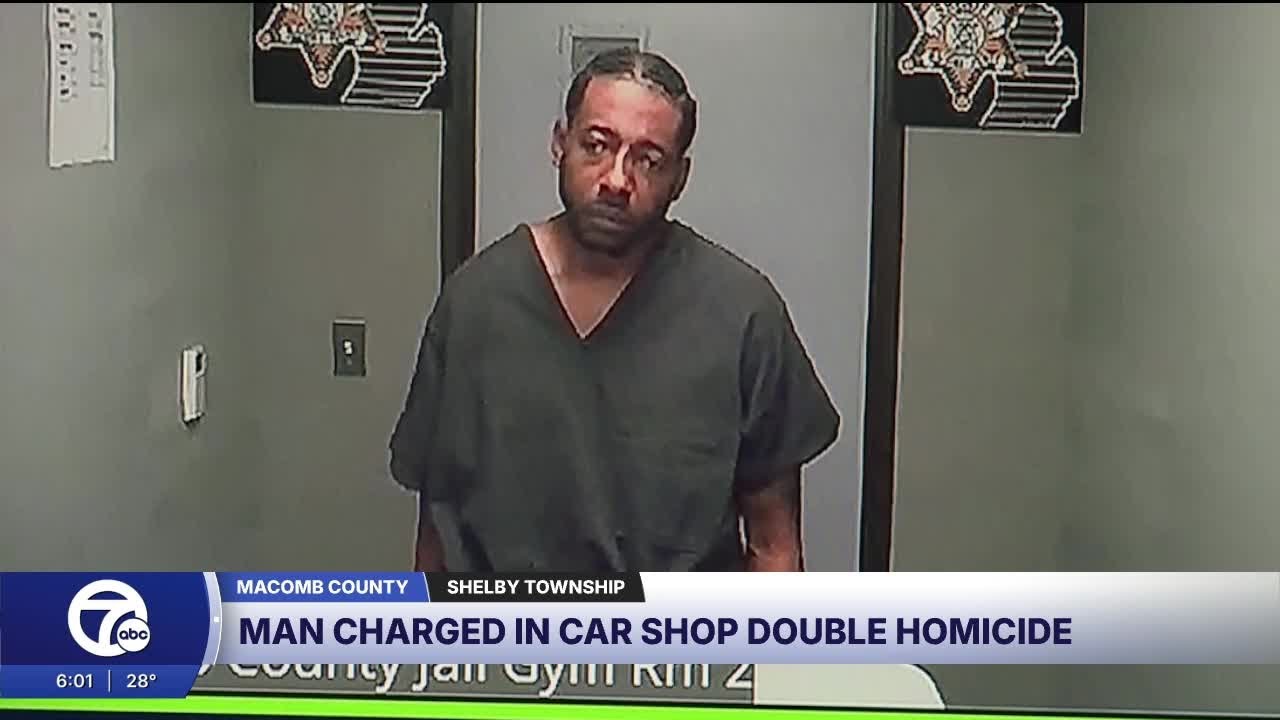 Man charged in double homicide at Shelby Township auto dealership