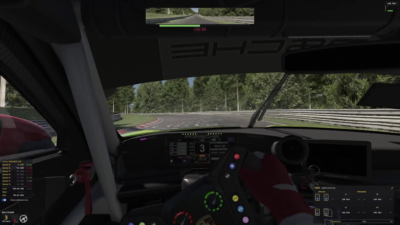 iRacing practice at Nürburgring Nordschleife
