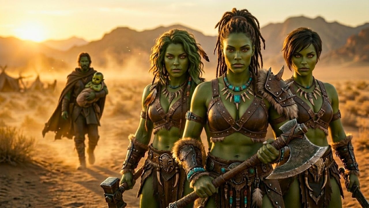 He Found a Starving Orc Child&mdash;Two Days Later, Three Orc Girls Appeared at His Door | HFY Story