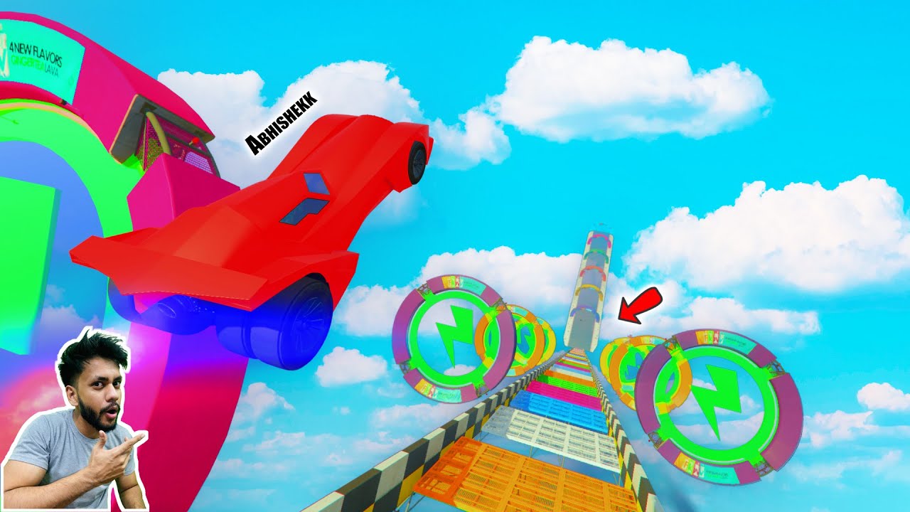99.999% People fell down during this Mega Ramp GTA 5