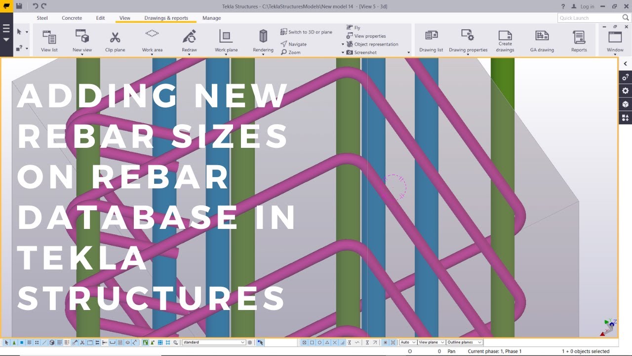 Adding new Rebar sizes on REBAR DATABASE | Tekla Structures