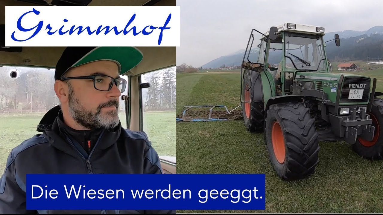 FarmVLOG#7- Wiesen eggen mit Fendt 275 und Wochenrückblick