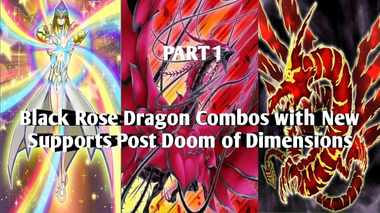 Black Rose Dragon Combos with New Supports Post Doom of Dimensions Part 1 Edopro Yu-Gi-Oh! by Arslan