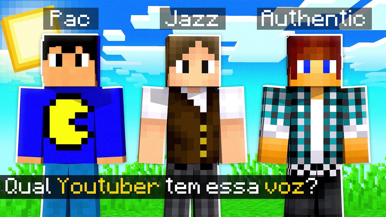 advinhe a VOZ dos YOUTUBERS de Minecraft 😜