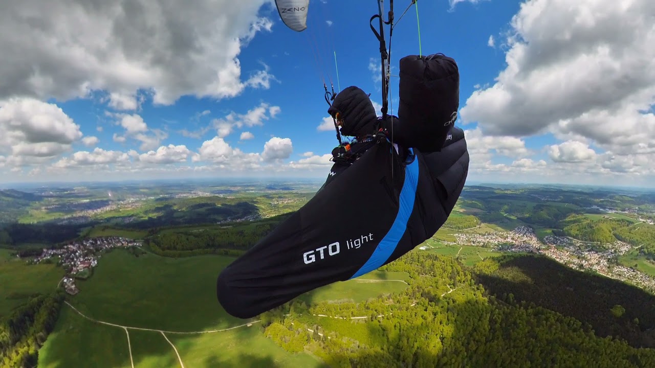 Paragliding Hyperlapse from Wanne Pfullingen to Freiburg