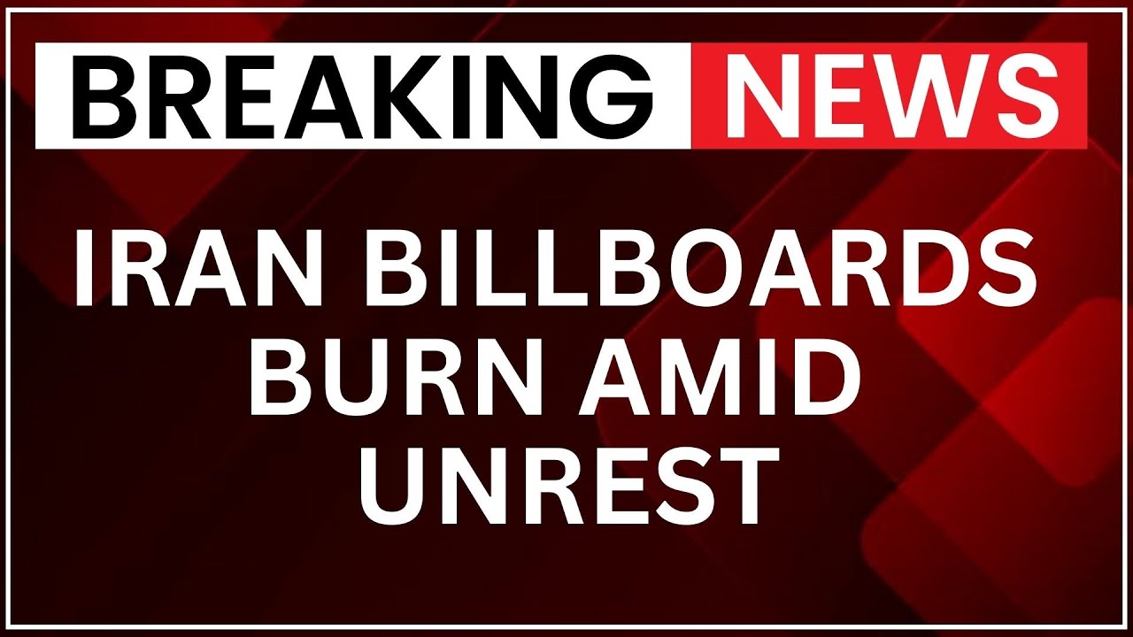 Billboards Burn in Iran&rsquo;s Bandar Abbas as Protests Escalate; Naval Harbor Activity Noted | NewsX