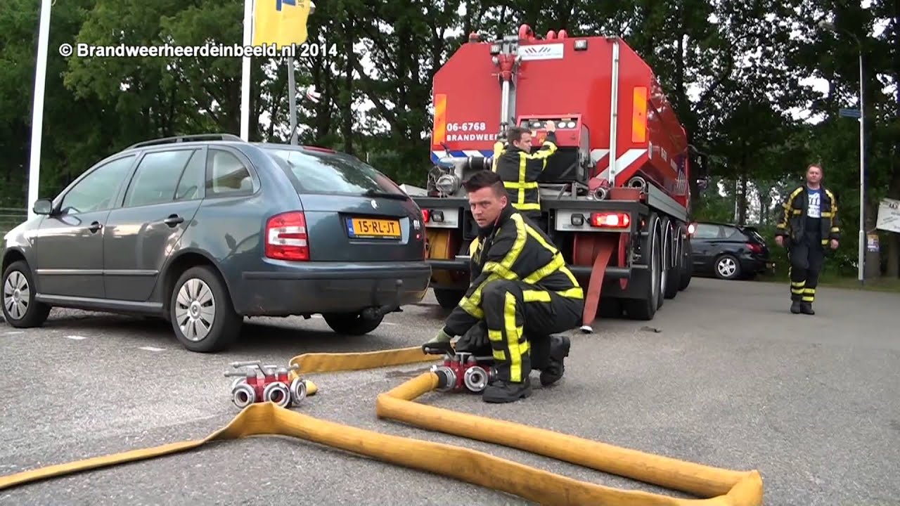 10 06 2014 Oefening brandweer en BHV Action Heerde