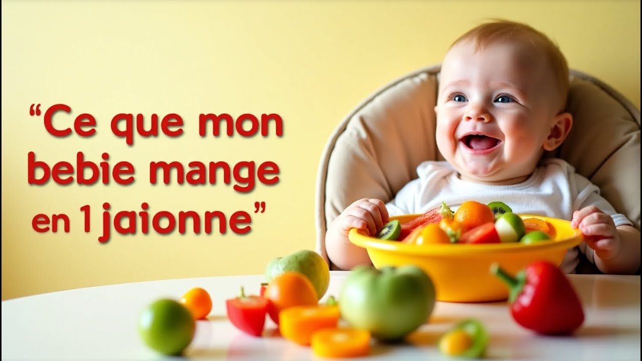 Ce que mon bébé MANGE en une journée 🍓🥑 (Simple, Réel et Sain !)