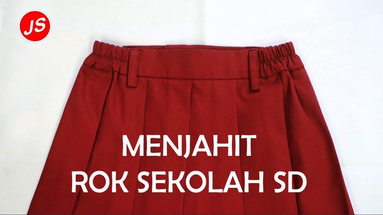 Cara Menjahit Rok Rempel Sekolah SD [ Tutorial Lengkap ]