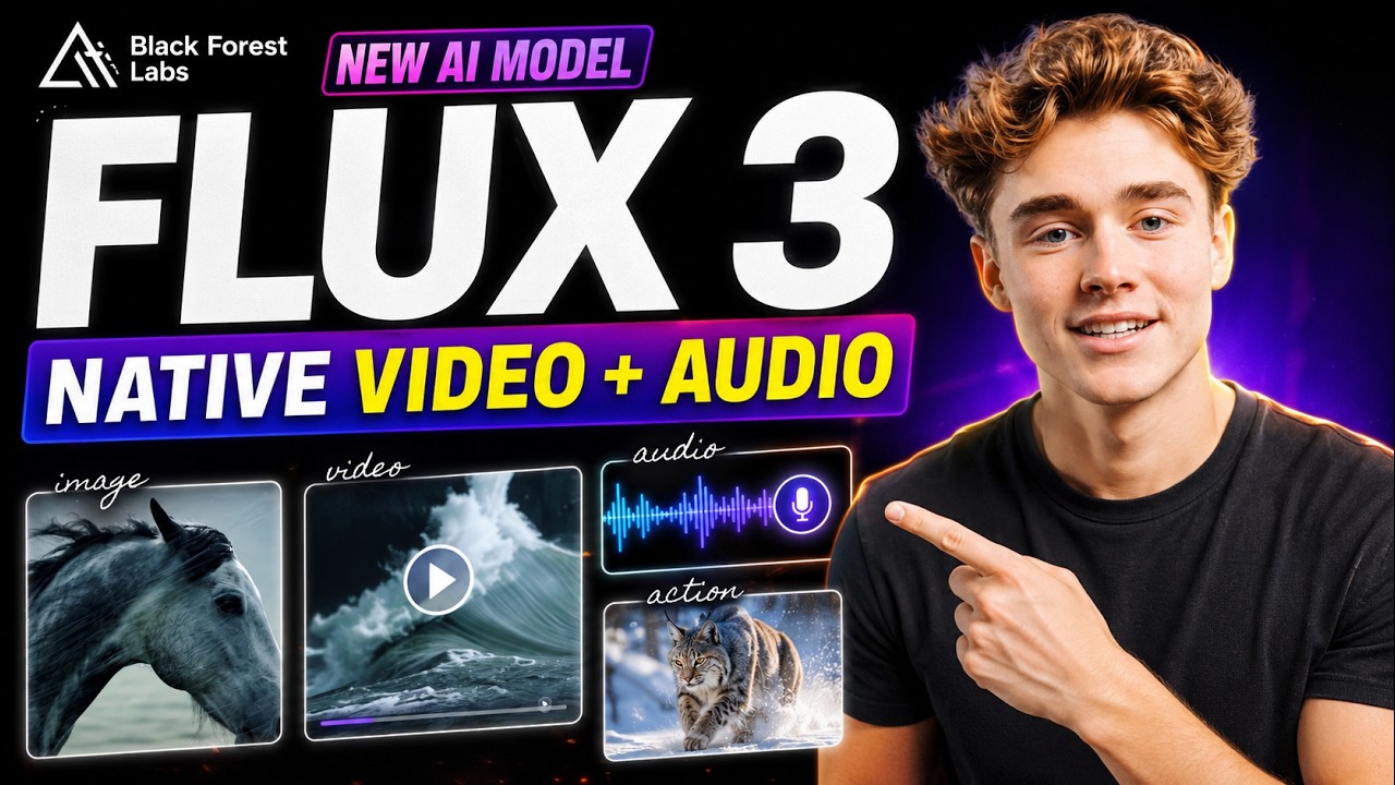 Black Forest Labs FLUX 3 : New AI Model With Native Video + Audio Generation