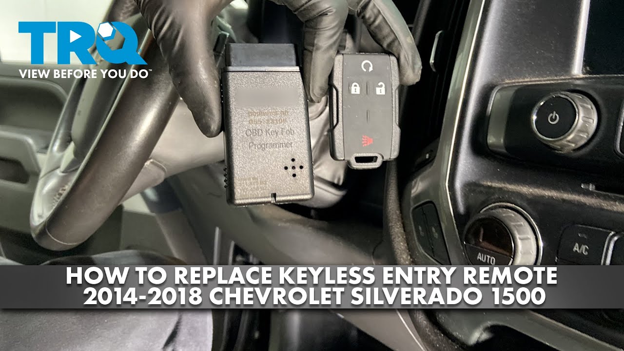 How to Replace Keyless Entry Remote 2014-2018 Chevrolet Silverado 1500