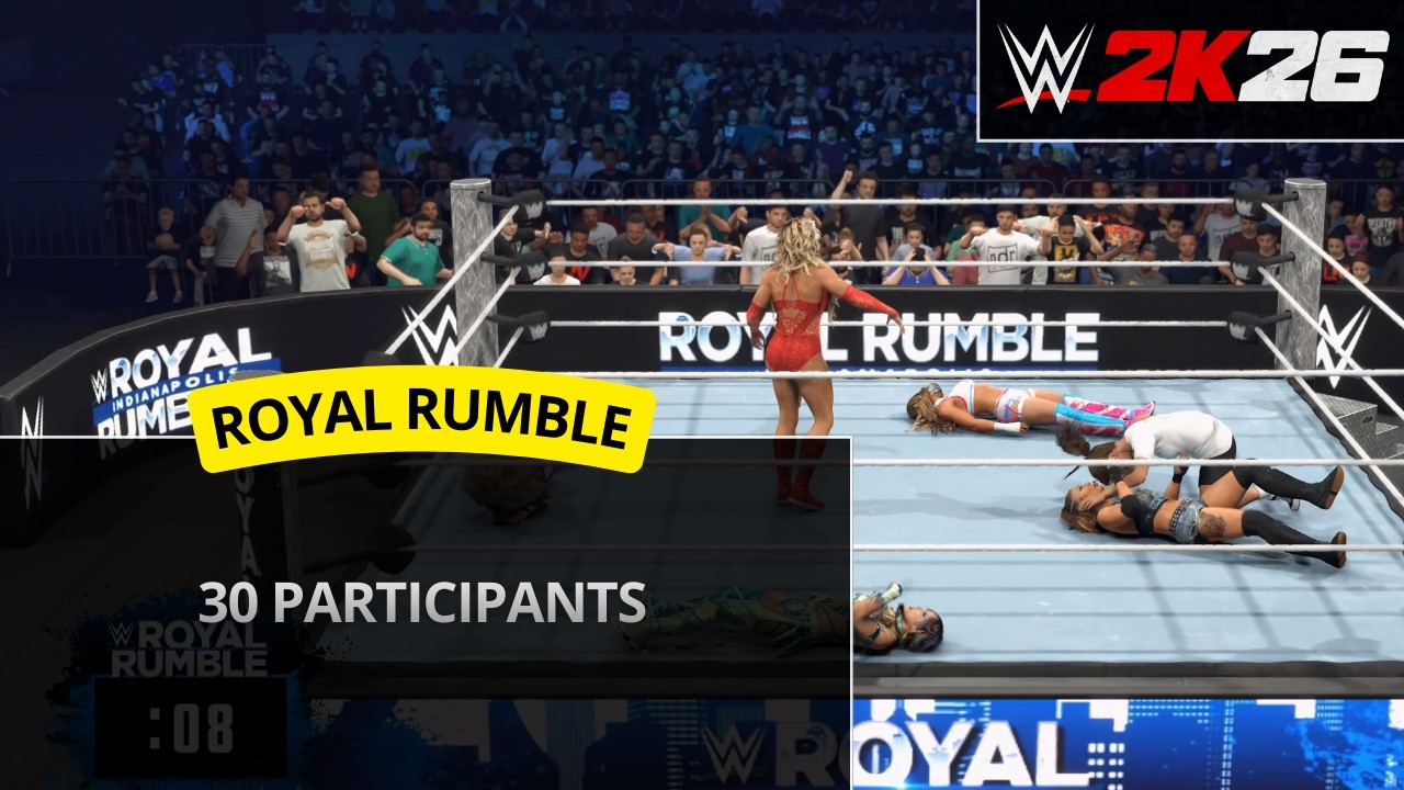 WWE 2K26 – Королевская битва с участием 30 женщин (#4)