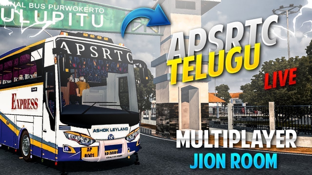 APSRTC AND TSRTC | BUS SIMULATOR INDONESIA | TELUGU LIVE STREAM MULTIPLAYER | BUSSID LIVE |