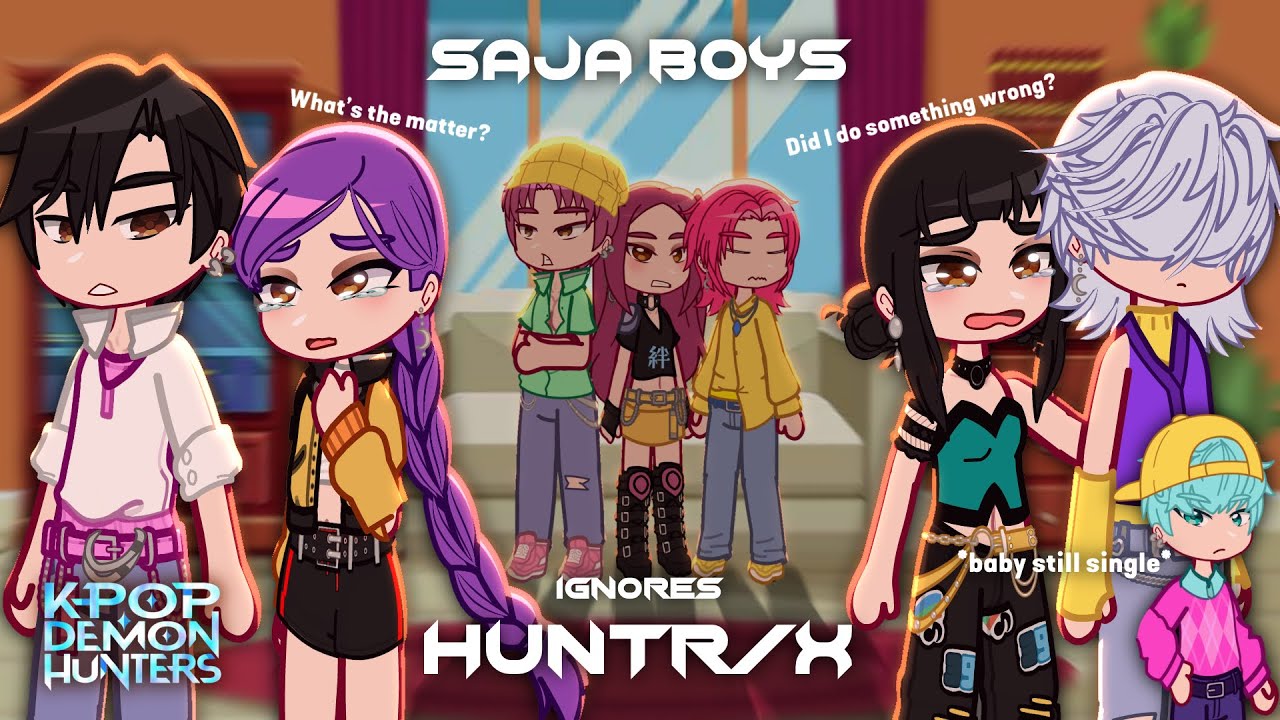 💎 | SAJA BOYS Ignores HUNTRIX... | KPop Demon Hunters | Gacha | INSPIRED