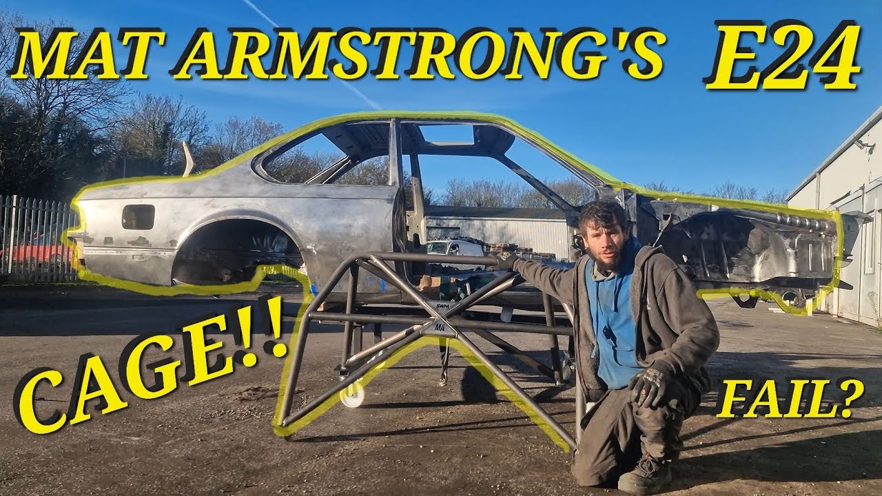 Installing A Roll Cage & Blasting Mat Armstrong's Classic BMW E24
