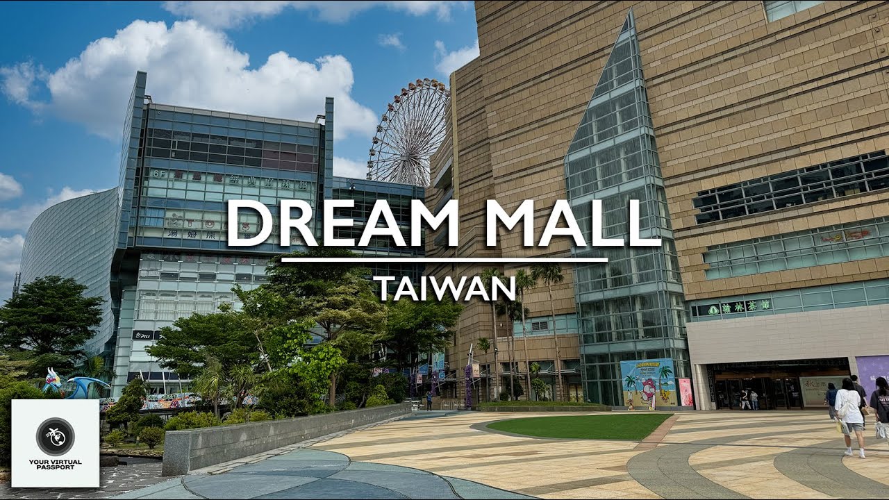 Walking Tour at the LARGEST Mall in TAIWAN! - DREAM MALL KAOHSIUNG, 11-Floor Mall w/ Amusement Park!