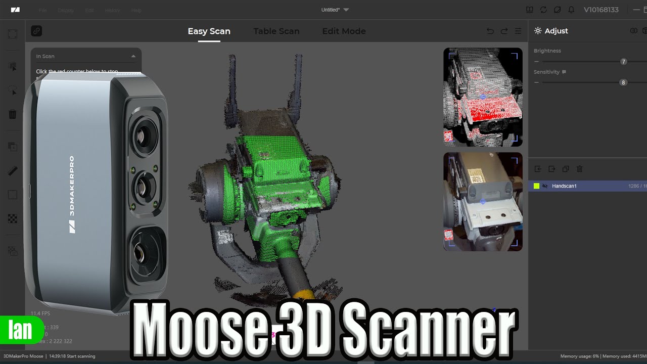 3DMakerpro Moose3D Scanner Overview & Demo - I'm Impressed!