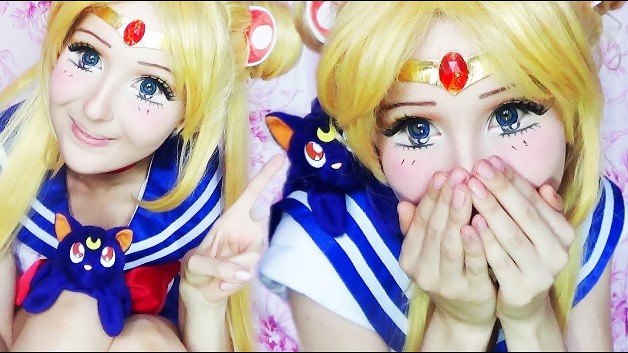 Sailor Moon make-up transformation by Anastasiya Shpagina