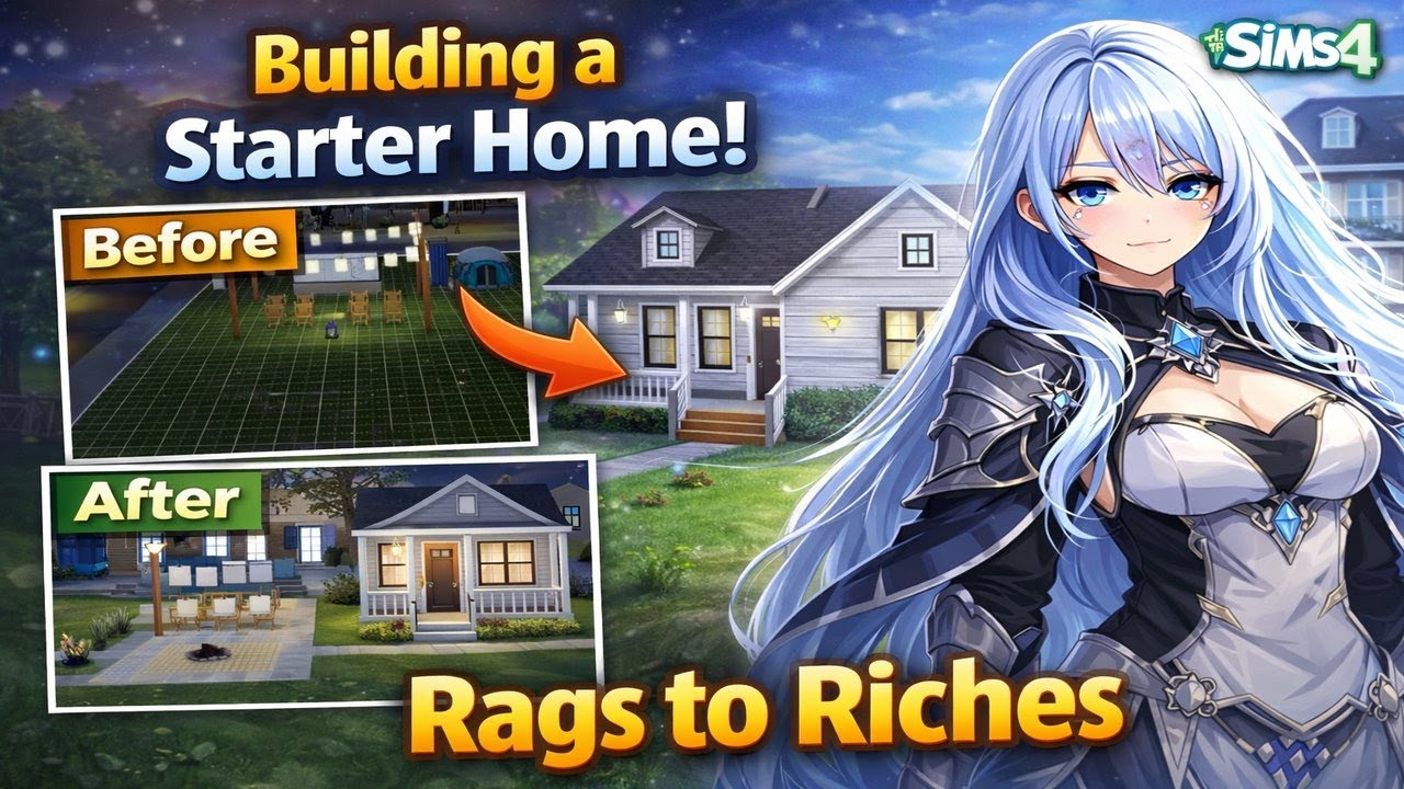From Nothing to a Home | Sims 4 Rags to Riches Episode 2